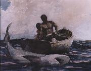 Winslow Homer shark fishing France oil painting artist